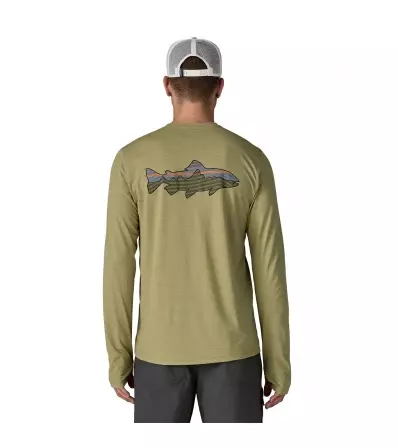 Блуза Patagonia Long-Sleeved Capilene Cool Sun Shirt - Fitz Roy Trout 40+ UPF M's