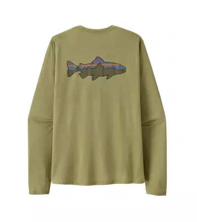Блуза Patagonia Long-Sleeved Capilene Cool Sun Shirt - Fitz Roy Trout 40+ UPF M's