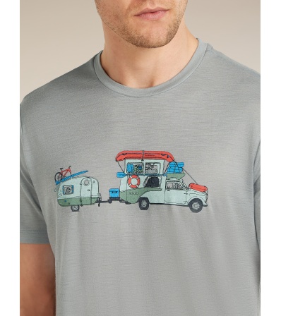 Тениска Icebreaker Merino 150 Tech Lite SS Tee Transportage M's